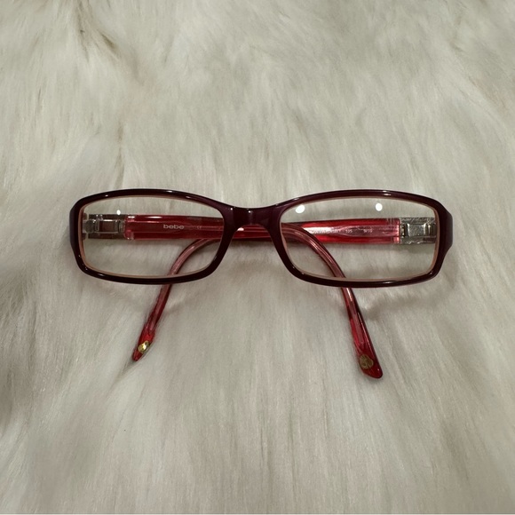 BEBE prescription glasses women black frame ruby 135 BB5008